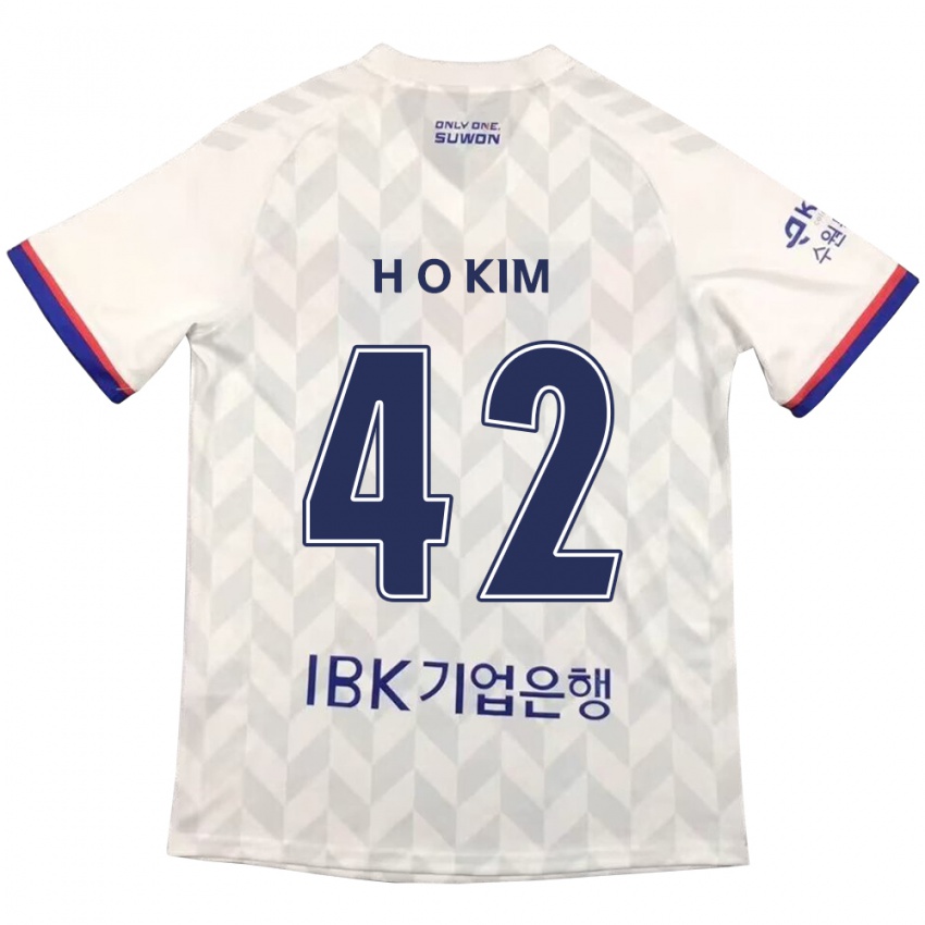 Criança Camisola One-Hyung Kim #42 Branco Azul Alternativa 2024/25 Camisa Brasil