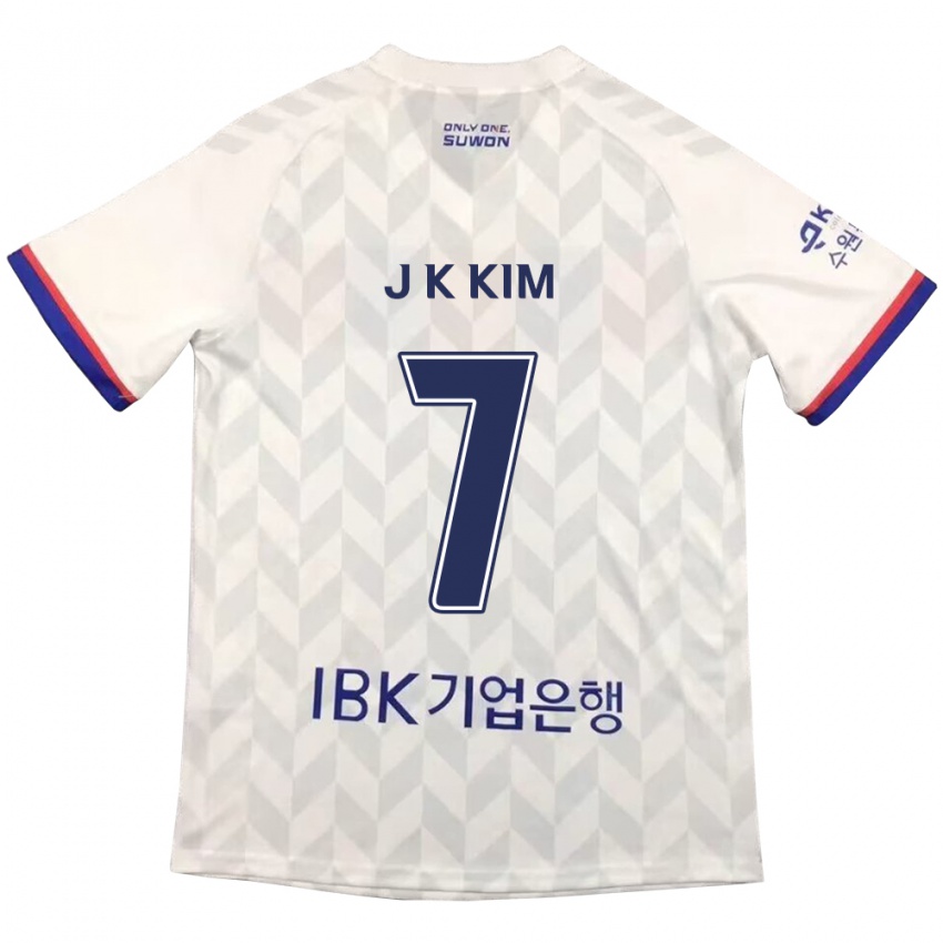 Criança Camisola Ki-Jun Kim #7 Branco Azul Alternativa 2024/25 Camisa Brasil