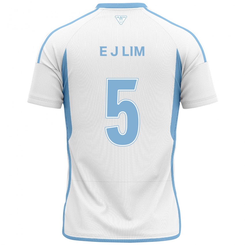 Criança Camisola Jong-Eun Lim #5 Branco Azul Alternativa 2024/25 Camisa Brasil