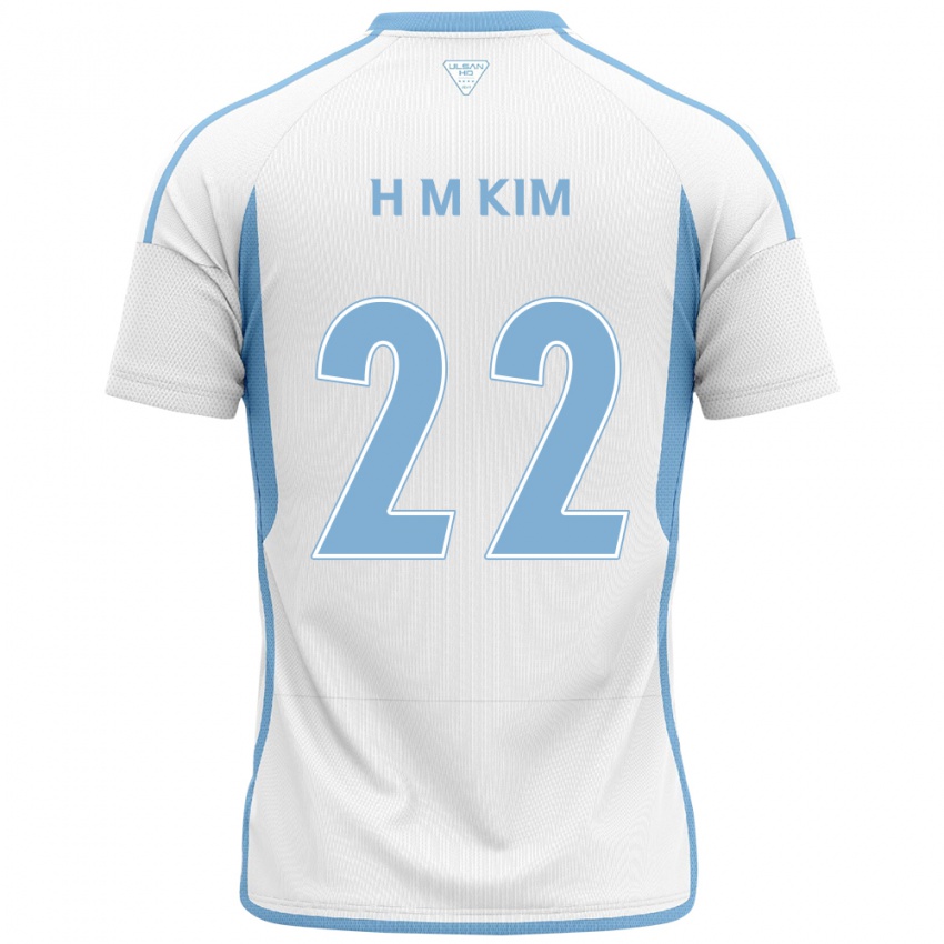 Criança Camisola Min-Hyuk Kim #22 Branco Azul Alternativa 2024/25 Camisa Brasil