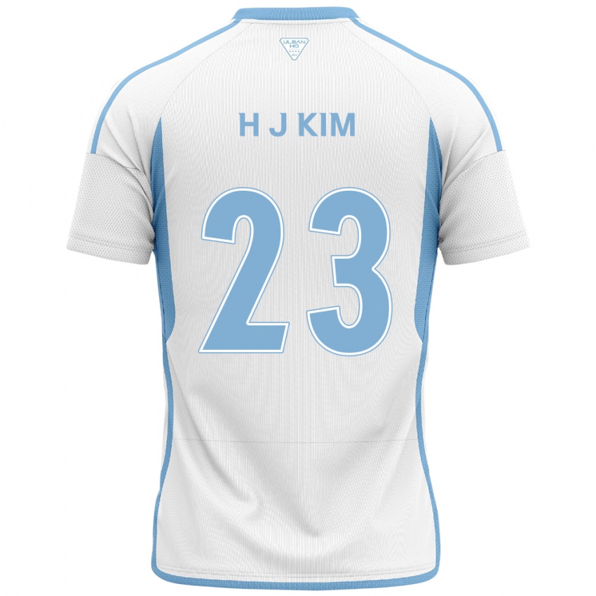 Criança Camisola Ju-Hwan Kim #23 Branco Azul Alternativa 2024/25 Camisa Brasil