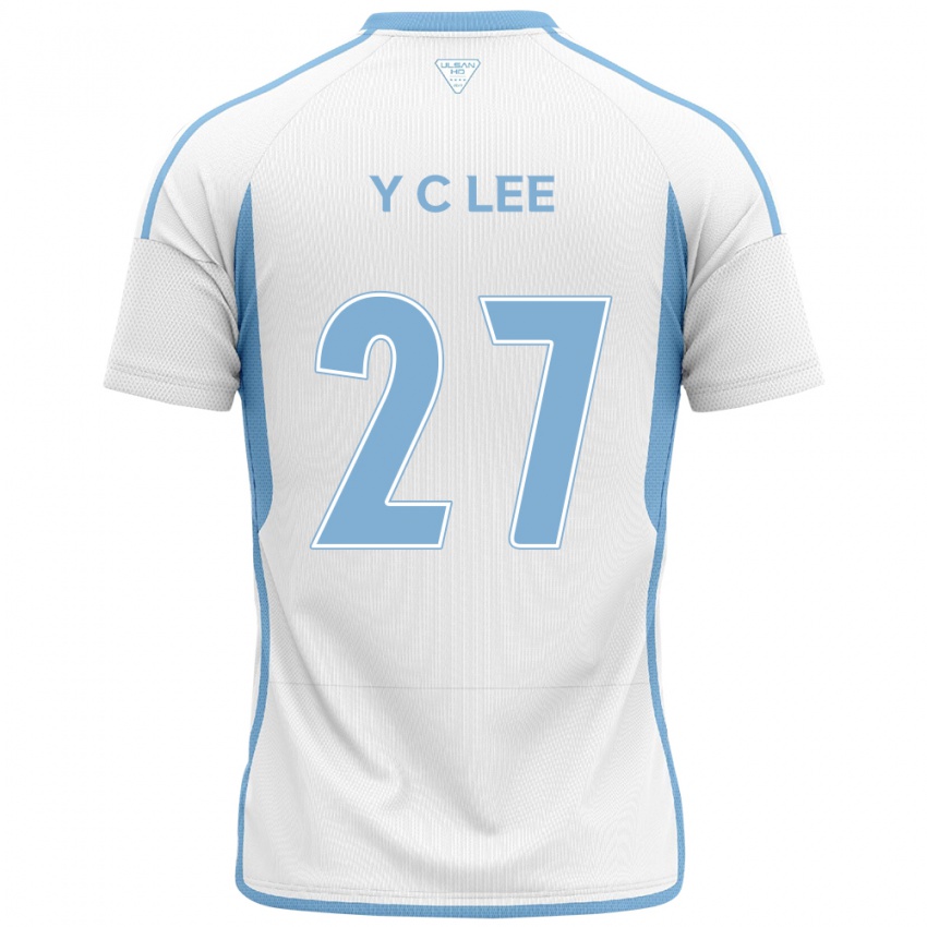 Criança Camisola Chung-Yong Lee #27 Branco Azul Alternativa 2024/25 Camisa Brasil