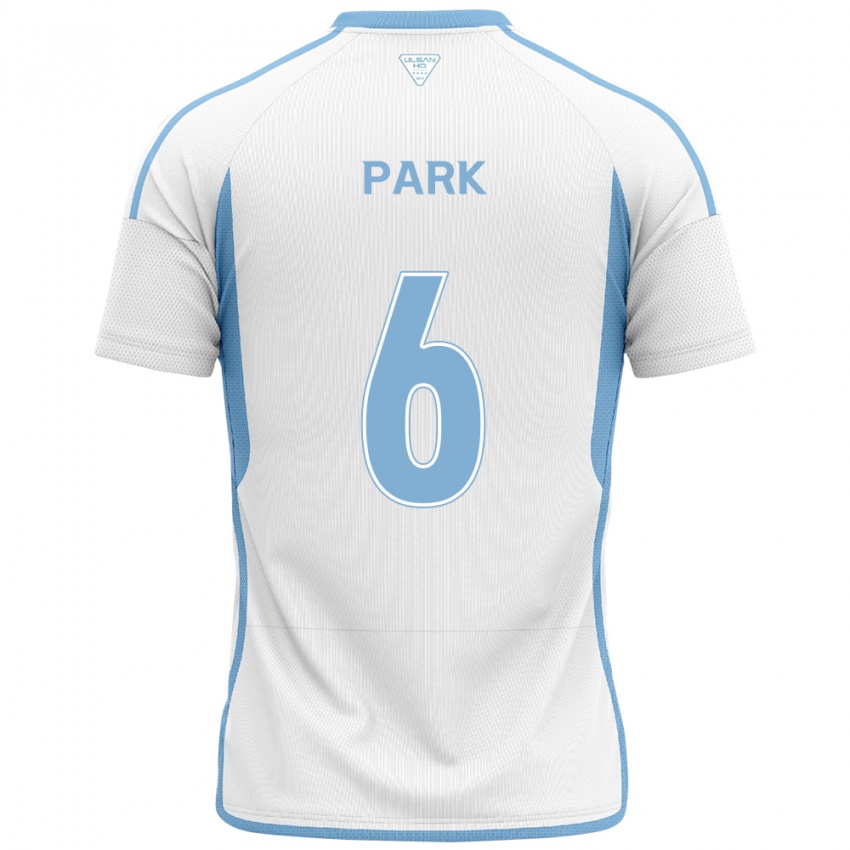 Criança Camisola Jun Park #6 Branco Azul Alternativa 2024/25 Camisa Brasil