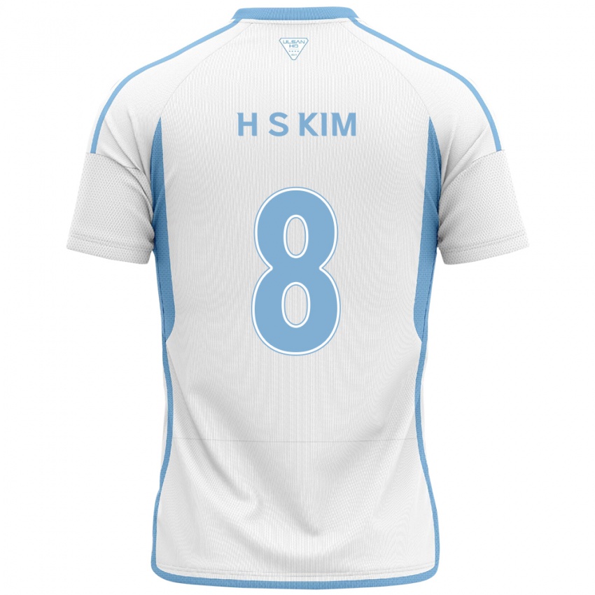 Criança Camisola Seung-Hyun Kim #8 Branco Azul Alternativa 2024/25 Camisa Brasil