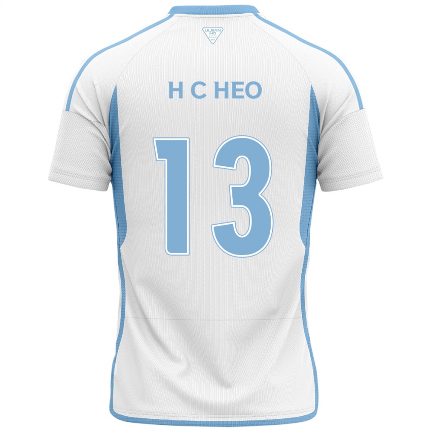 Criança Camisola Chan-Hoe Heo #13 Branco Azul Alternativa 2024/25 Camisa Brasil