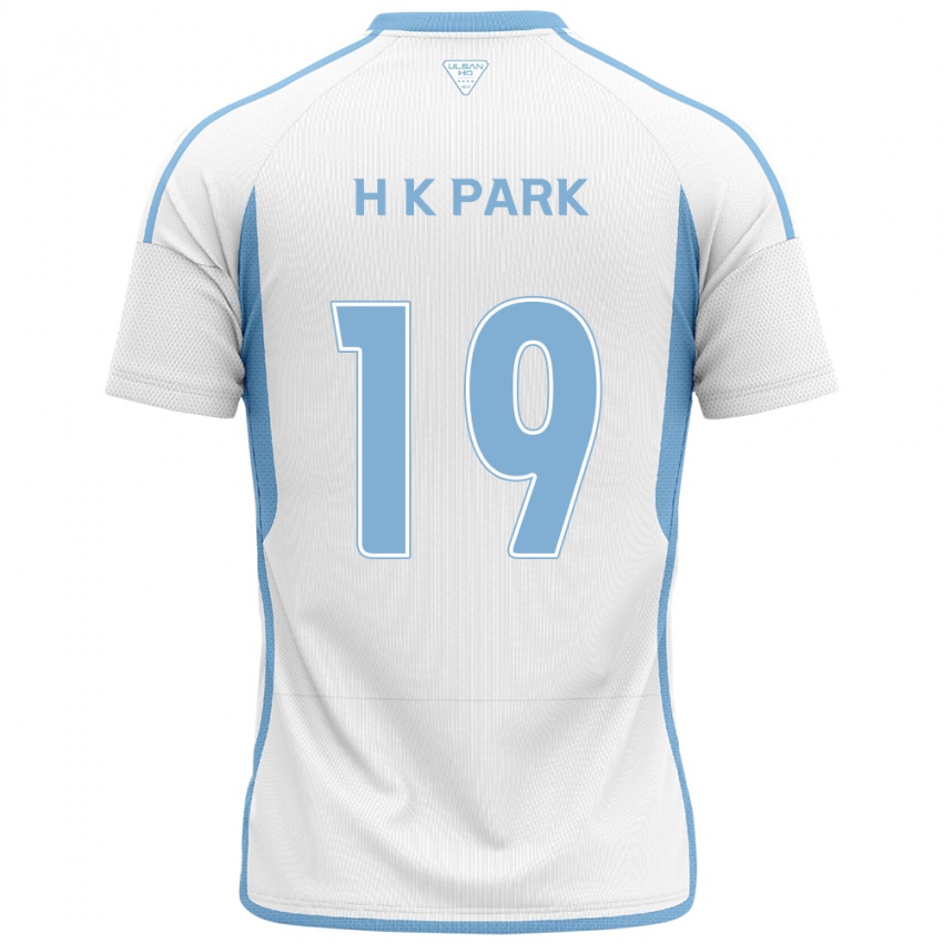 Criança Camisola Kang-Hyun Park #19 Branco Azul Alternativa 2024/25 Camisa Brasil