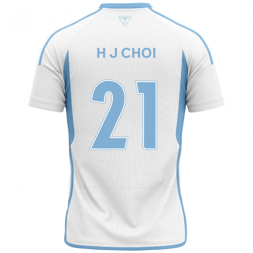 Criança Camisola Ju-Ho Choi #21 Branco Azul Alternativa 2024/25 Camisa Brasil