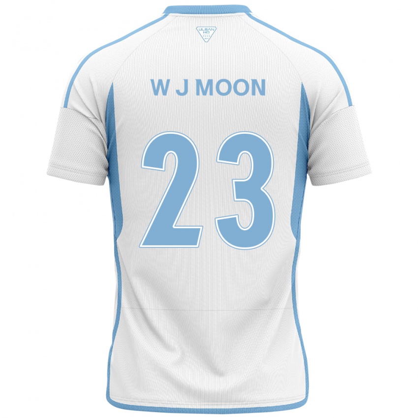 Criança Camisola Ji-Won Moon #23 Branco Azul Alternativa 2024/25 Camisa Brasil