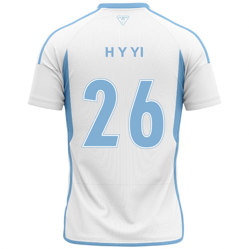 Criança Camisola Yong-Hyeon Yi #26 Branco Azul Alternativa 2024/25 Camisa Brasil