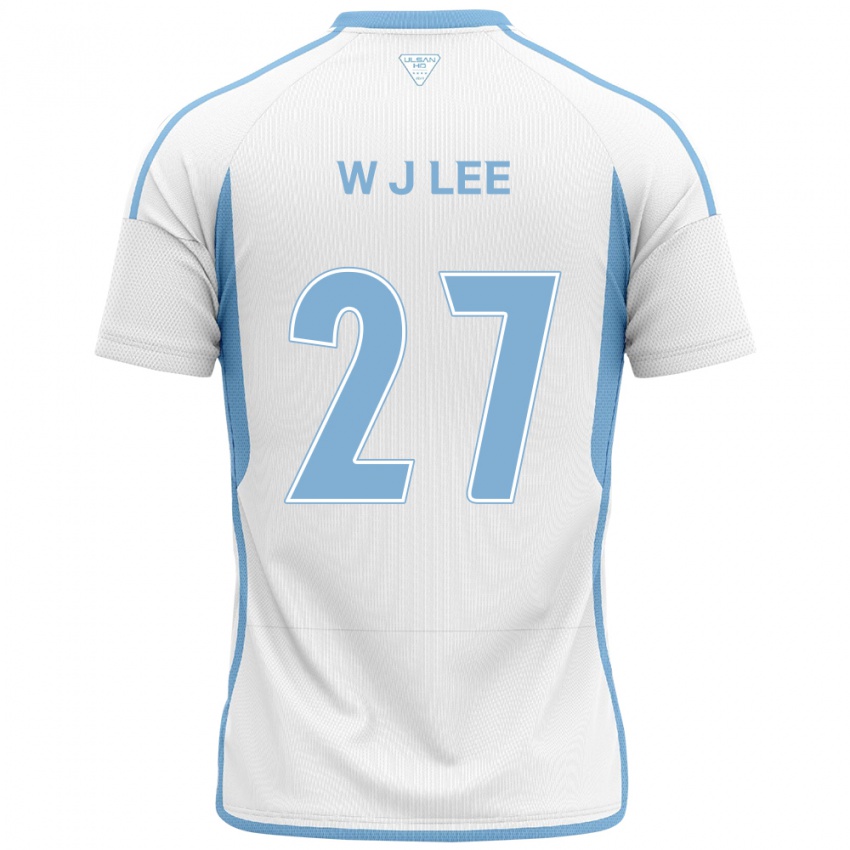 Criança Camisola Ji-Woo Lee #27 Branco Azul Alternativa 2024/25 Camisa Brasil