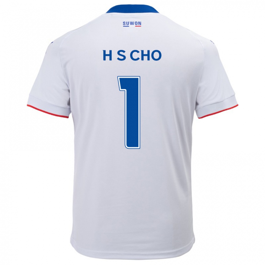 Criança Camisola Sung-Hoon Cho #1 Branco Azul Alternativa 2024/25 Camisa Brasil