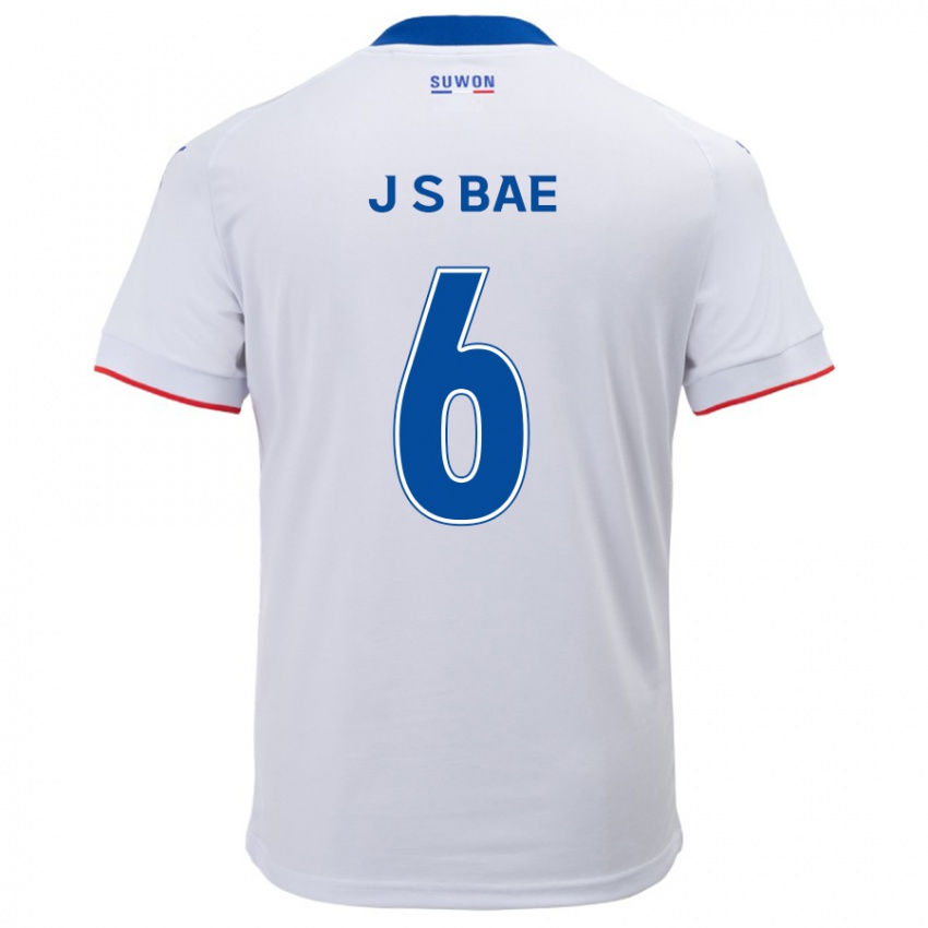 Criança Camisola Seo-Joon Bae #6 Branco Azul Alternativa 2024/25 Camisa Brasil