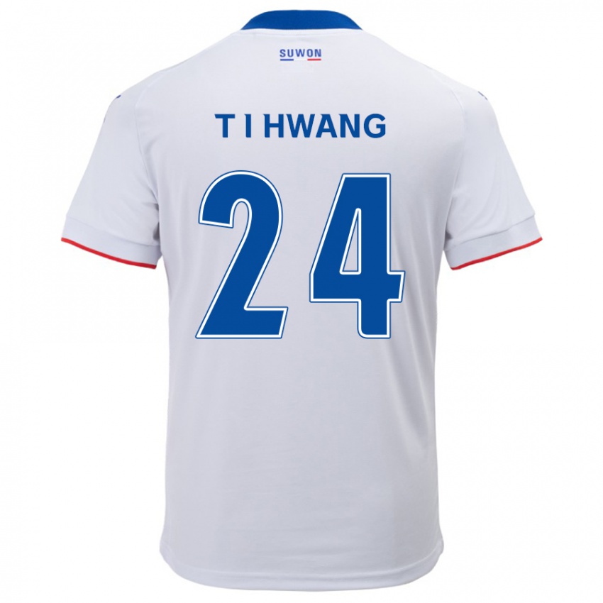 Criança Camisola In-Taek Hwang #24 Branco Azul Alternativa 2024/25 Camisa Brasil