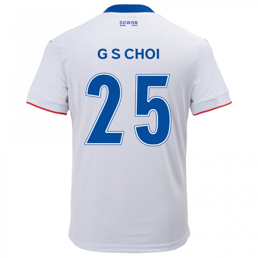 Criança Camisola Sung-Geun Choi #25 Branco Azul Alternativa 2024/25 Camisa Brasil