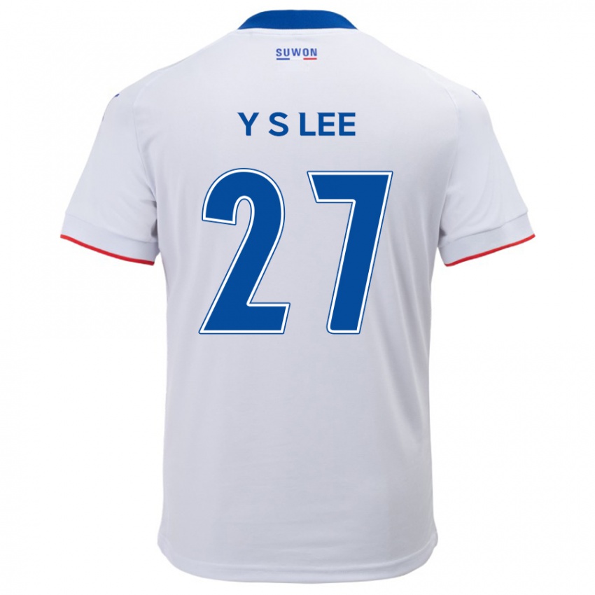 Criança Camisola Shi-Yeong Lee #27 Branco Azul Alternativa 2024/25 Camisa Brasil