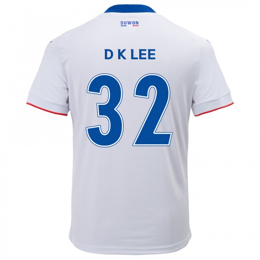 Criança Camisola Kyu-Dong Lee #32 Branco Azul Alternativa 2024/25 Camisa Brasil