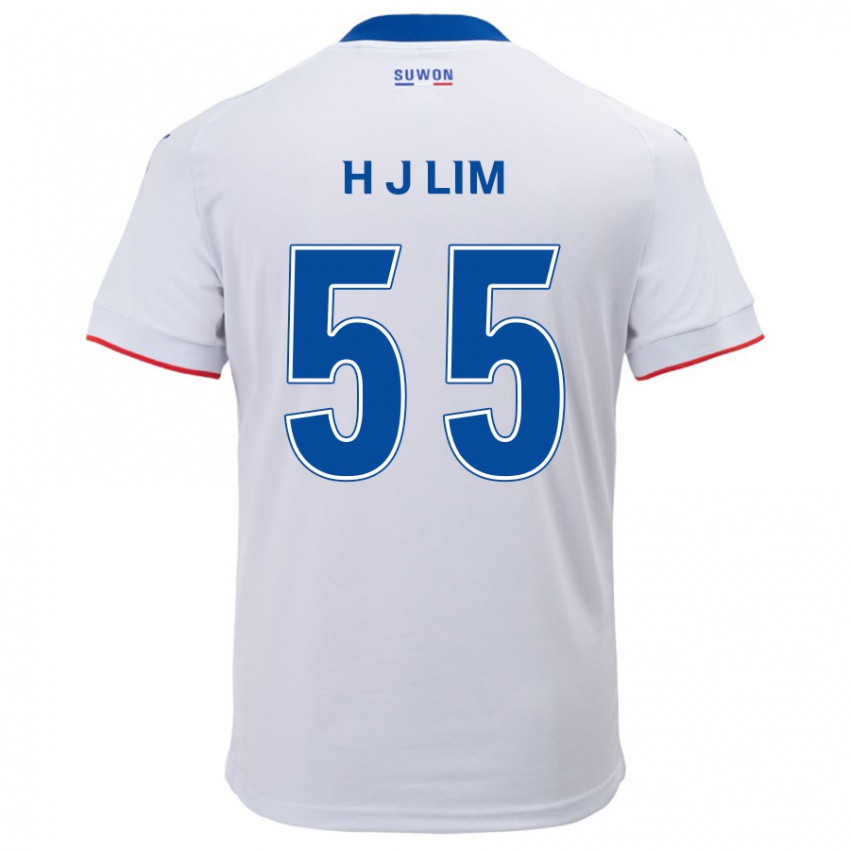 Criança Camisola Ji-Hoon Lim #55 Branco Azul Alternativa 2024/25 Camisa Brasil