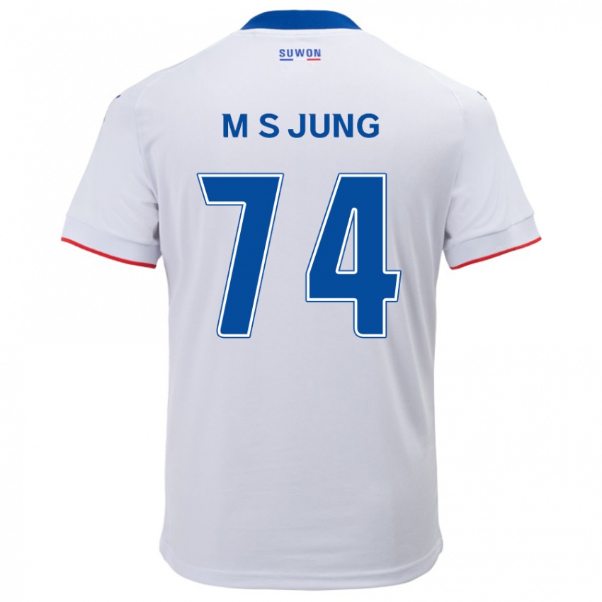 Criança Camisola Sung-Min Jung #74 Branco Azul Alternativa 2024/25 Camisa Brasil