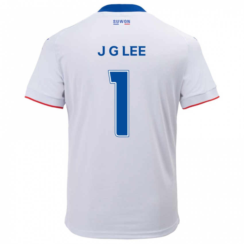 Criança Camisola Gyeong-Jun Lee #1 Branco Azul Alternativa 2024/25 Camisa Brasil