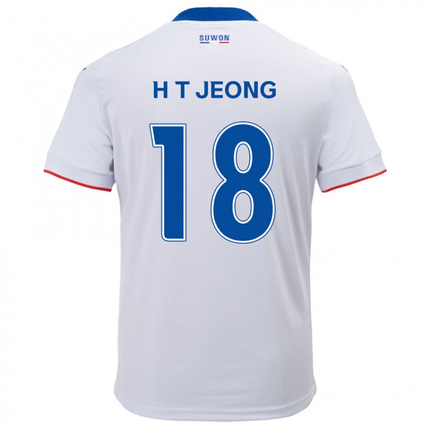 Criança Camisola Tae-Hwan Jeong #18 Branco Azul Alternativa 2024/25 Camisa Brasil