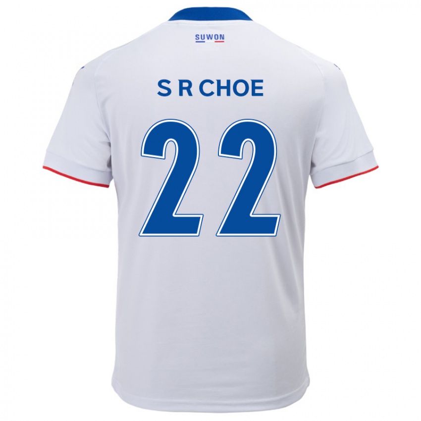 Criança Camisola Ryun-Seong Choe #22 Branco Azul Alternativa 2024/25 Camisa Brasil