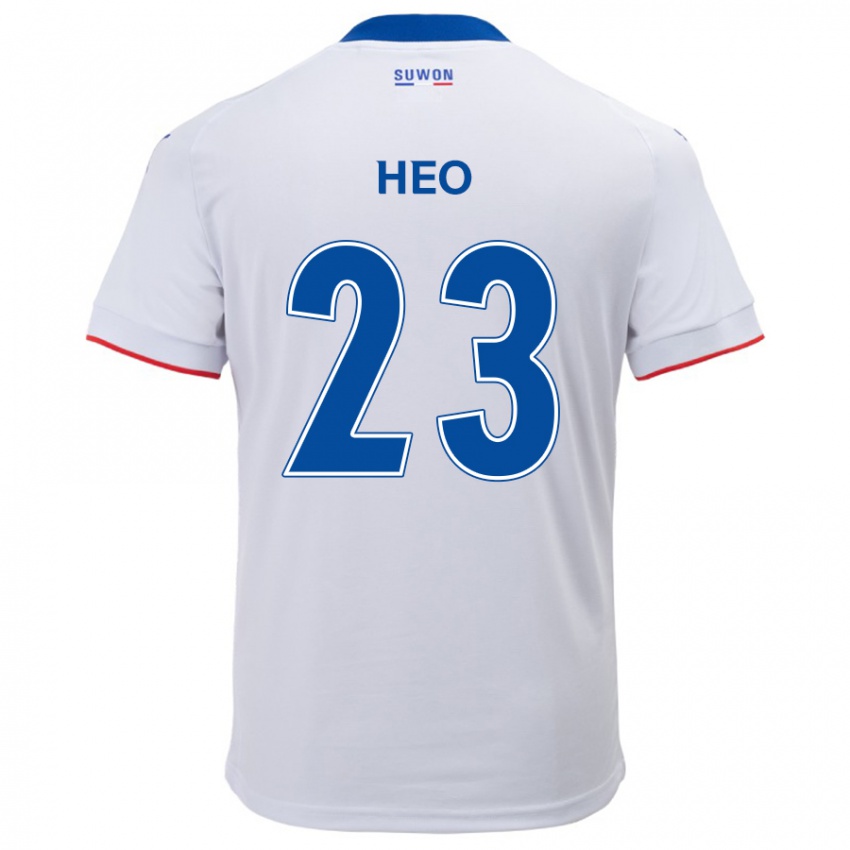 Criança Camisola Hwan Heo #23 Branco Azul Alternativa 2024/25 Camisa Brasil