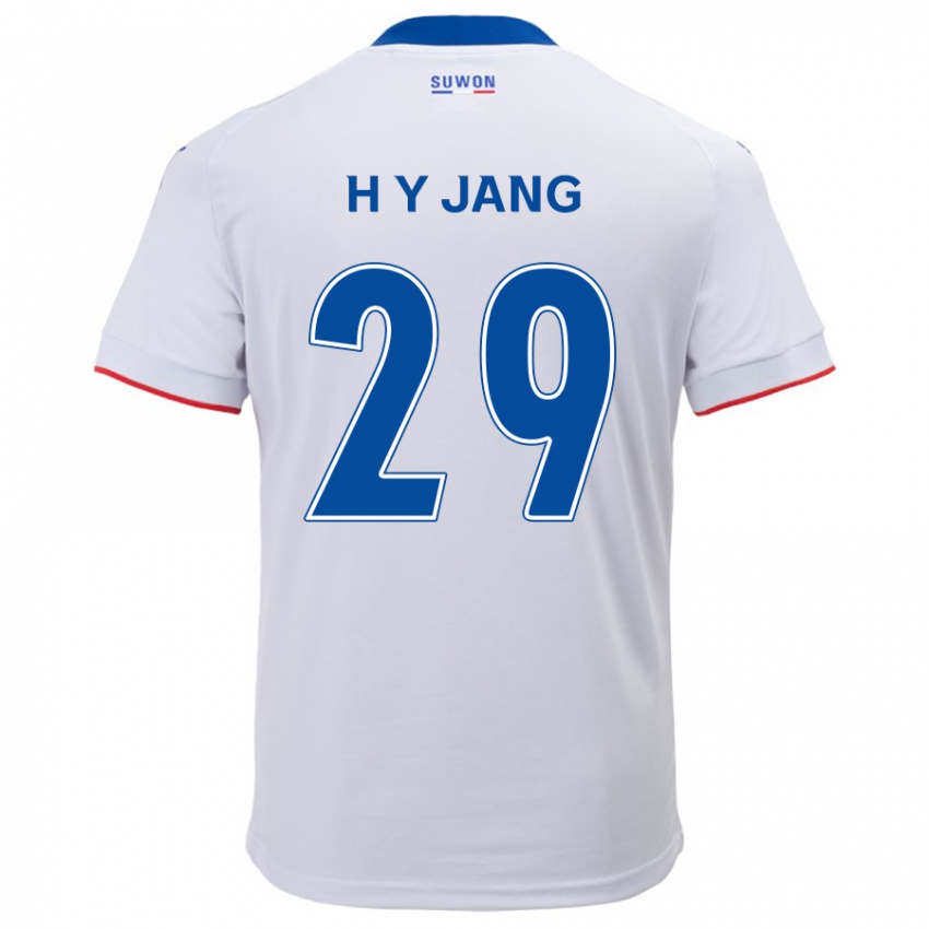 Criança Camisola Yo-Han Jang #29 Branco Azul Alternativa 2024/25 Camisa Brasil