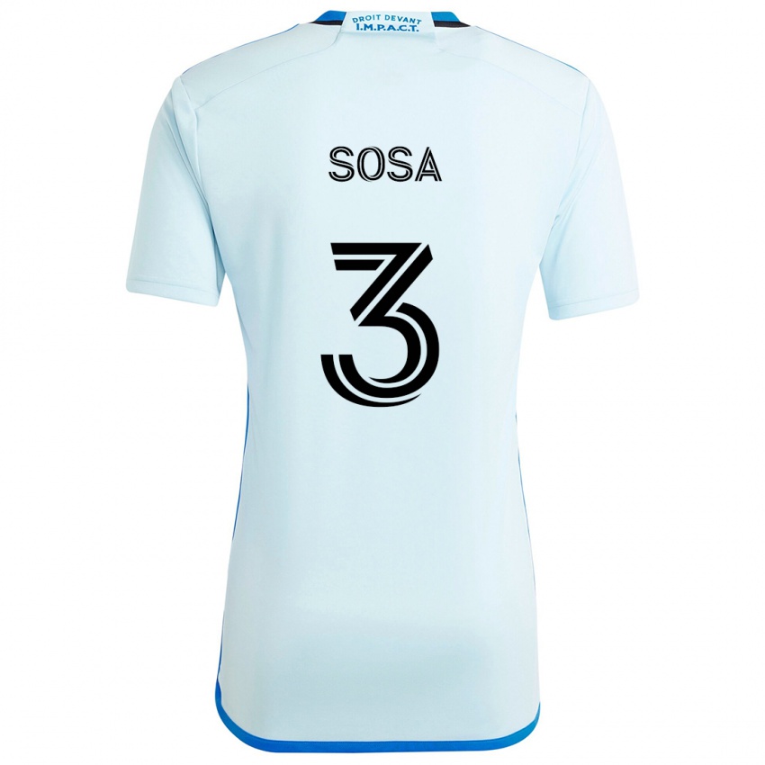 Criança Camisola Joaquín Sosa #3 Gelo Azul Alternativa 2024/25 Camisa Brasil