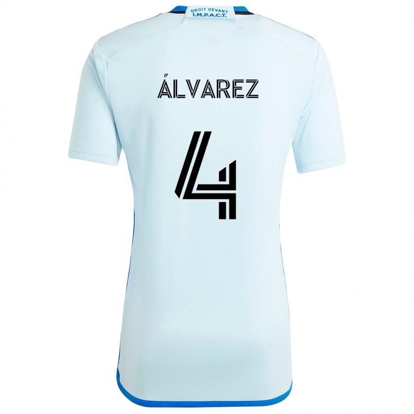 Criança Camisola Fernando Álvarez #4 Gelo Azul Alternativa 2024/25 Camisa Brasil