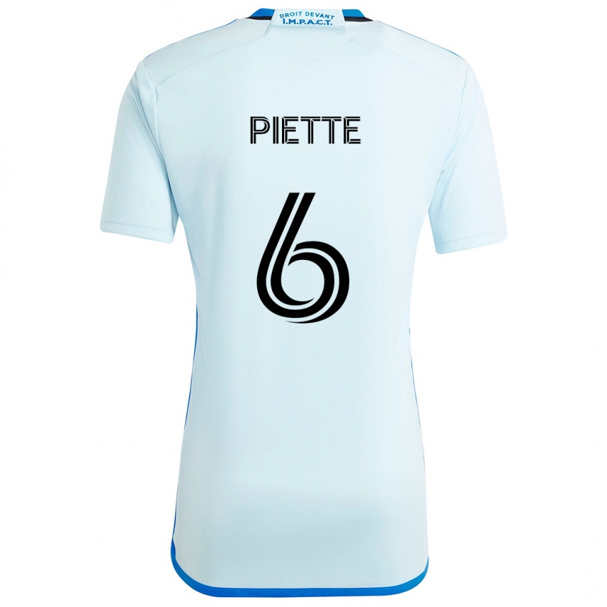 Criança Camisola Samuel Piette #6 Gelo Azul Alternativa 2024/25 Camisa Brasil