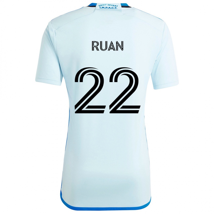 Criança Camisola Ruan #22 Gelo Azul Alternativa 2024/25 Camisa Brasil