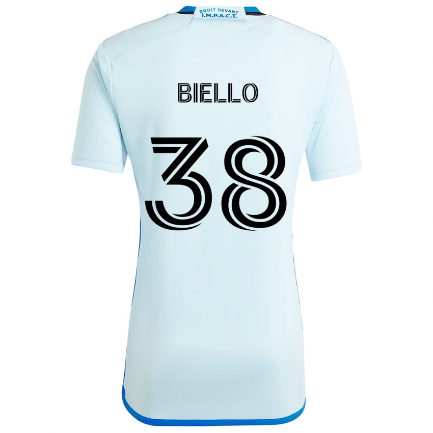 Criança Camisola Alessandro Biello #38 Gelo Azul Alternativa 2024/25 Camisa Brasil