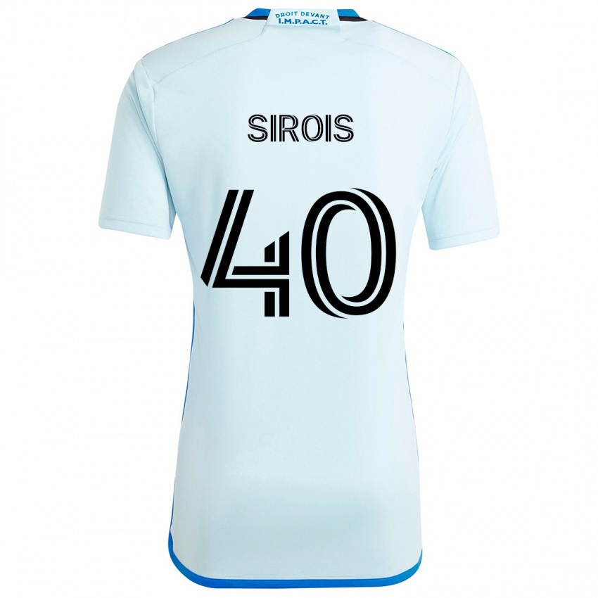 Criança Camisola Jonathan Sirois #40 Gelo Azul Alternativa 2024/25 Camisa Brasil