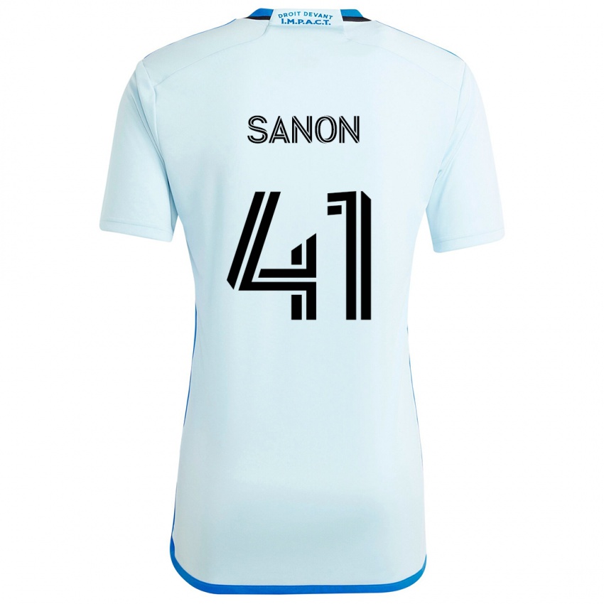 Criança Camisola Jérémy Sanon #41 Gelo Azul Alternativa 2024/25 Camisa Brasil