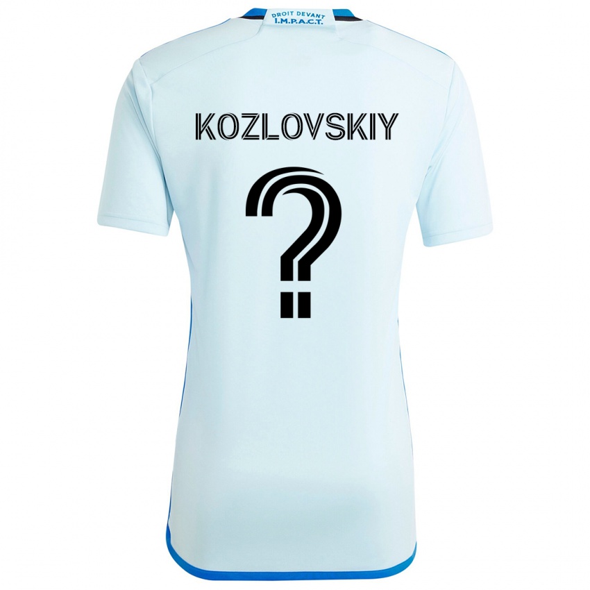 Criança Camisola Sergei Kozlovskiy #0 Gelo Azul Alternativa 2024/25 Camisa Brasil