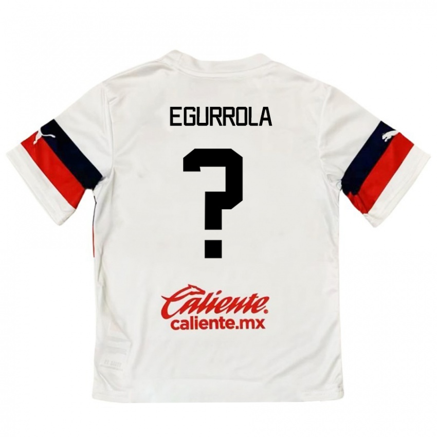 Criança Camisola Luis Egurrola #0 Branco Vermelho Alternativa 2024/25 Camisa Brasil