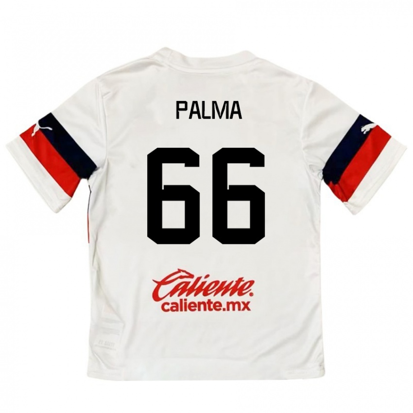 Criança Camisola Arturo Palma #66 Branco Vermelho Alternativa 2024/25 Camisa Brasil