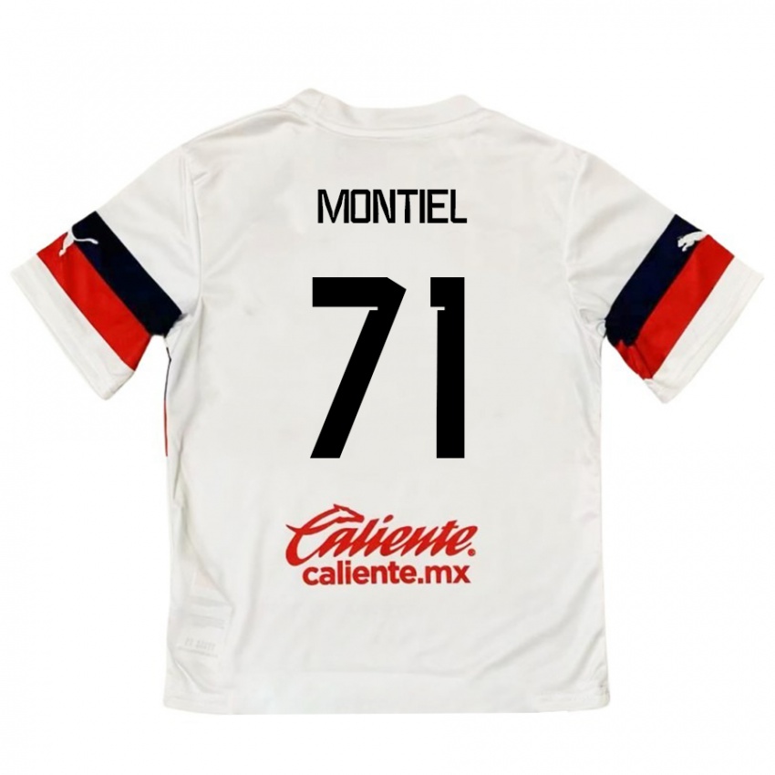 Criança Camisola Erick Montiel #71 Branco Vermelho Alternativa 2024/25 Camisa Brasil