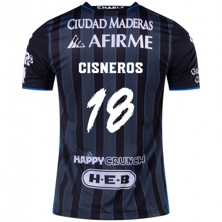 Criança Camisola Ronaldo Cisneros #18 Branco Preto Alternativa 2024/25 Camisa Brasil