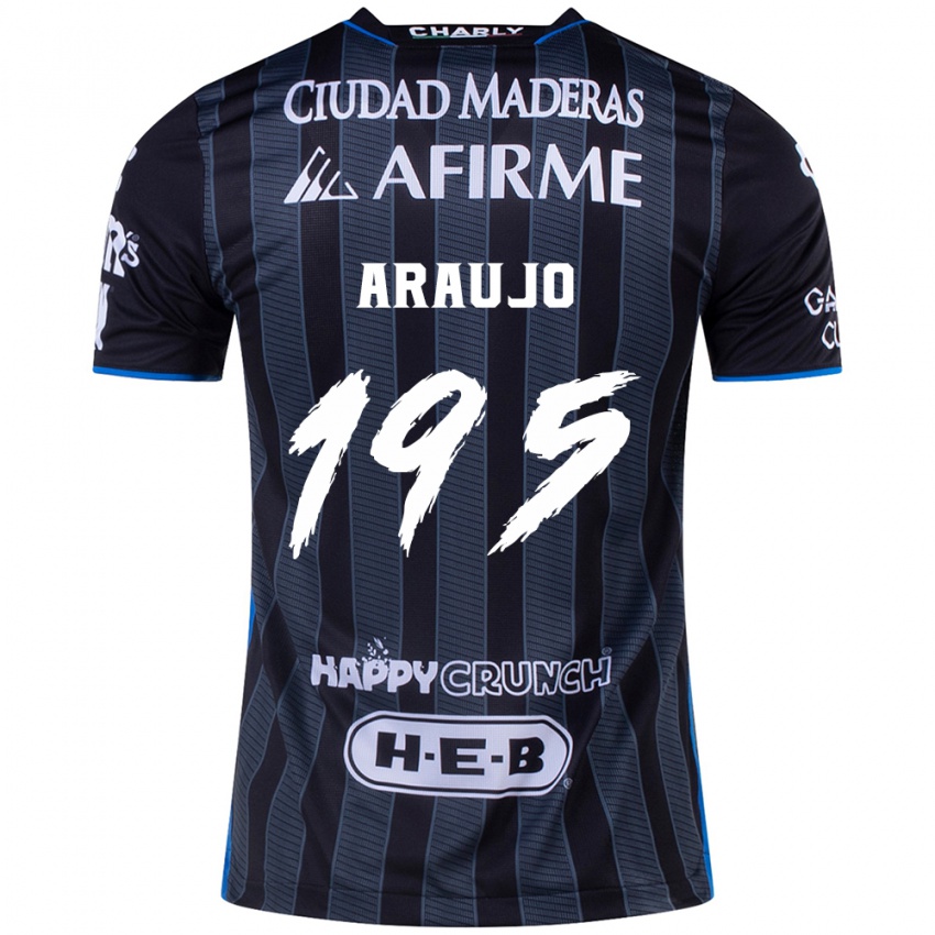 Criança Camisola Diego Araujo #195 Branco Preto Alternativa 2024/25 Camisa Brasil