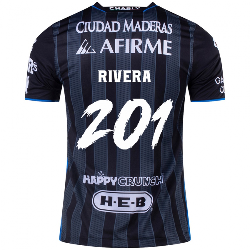 Criança Camisola Christian Rivera #201 Branco Preto Alternativa 2024/25 Camisa Brasil