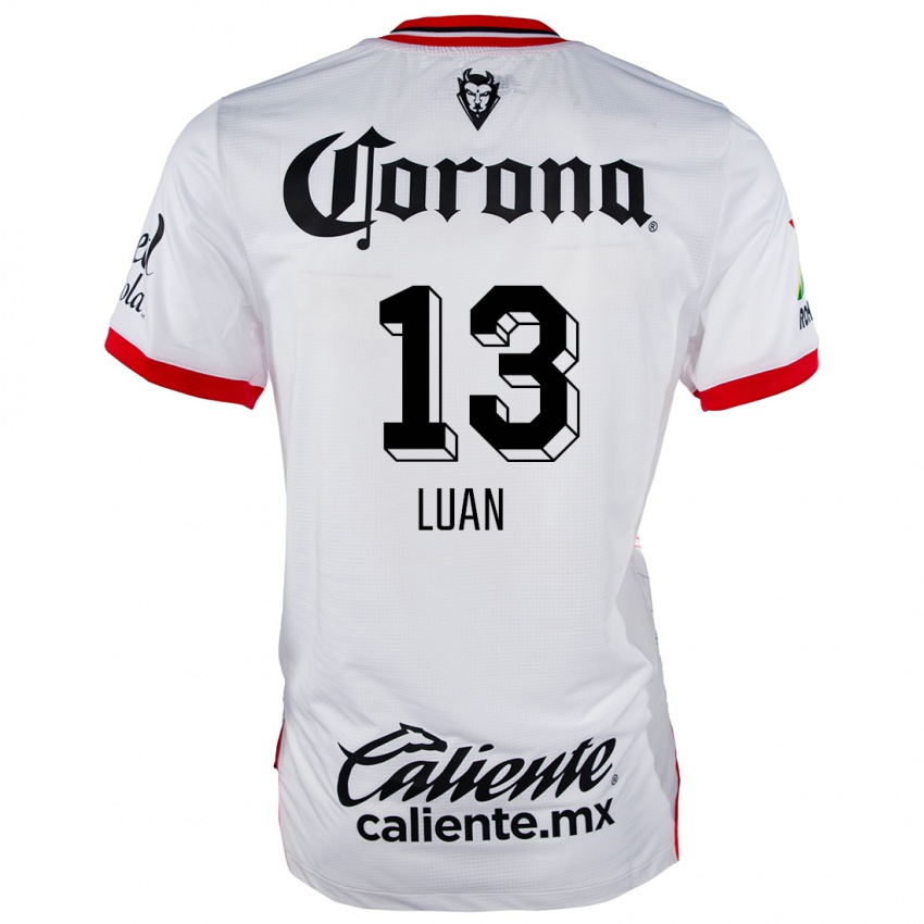 Criança Camisola Luan #13 Branco Vermelho Alternativa 2024/25 Camisa Brasil