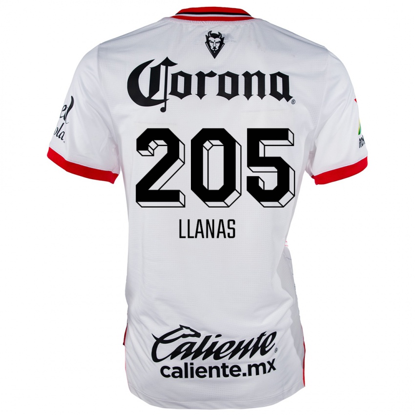 Criança Camisola Emmanuel Llanas #205 Branco Vermelho Alternativa 2024/25 Camisa Brasil