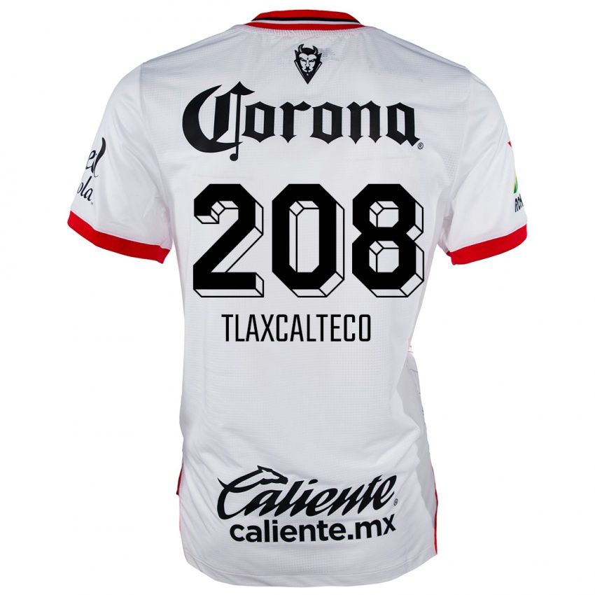 Criança Camisola Sait Tlaxcalteco #208 Branco Vermelho Alternativa 2024/25 Camisa Brasil