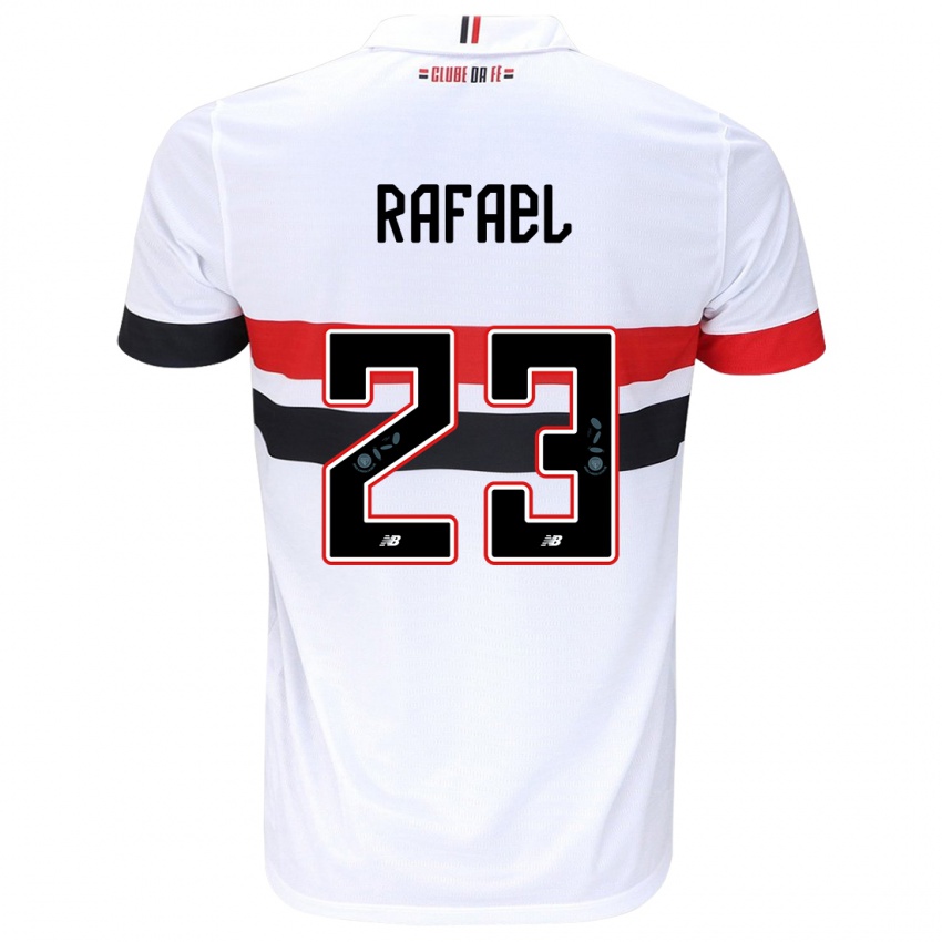 Homem Camisola Rafael #23 Branco Vermelho Preto Principal 2024/25 Camisa Brasil