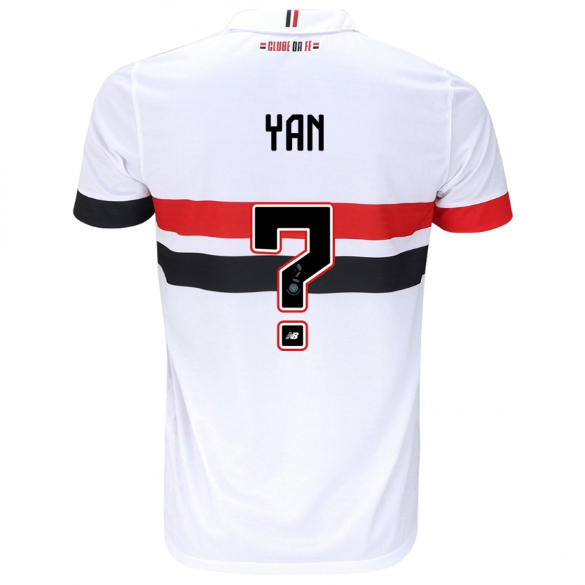 Homem Camisola Arthur Yan #0 Branco Vermelho Preto Principal 2024/25 Camisa Brasil