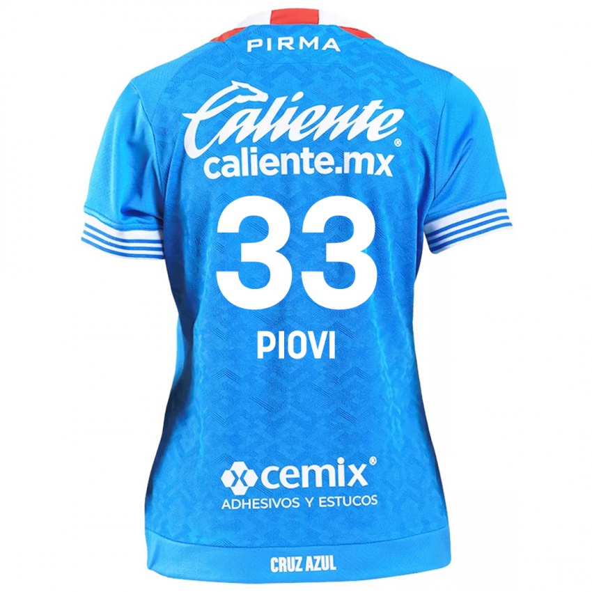 Homem Camisola Gonzalo Piovi #33 Céu Azul Principal 2024/25 Camisa Brasil