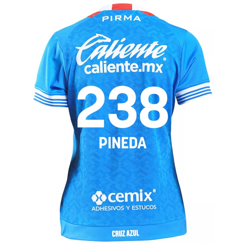 Homem Camisola Zadiel Pineda #238 Céu Azul Principal 2024/25 Camisa Brasil