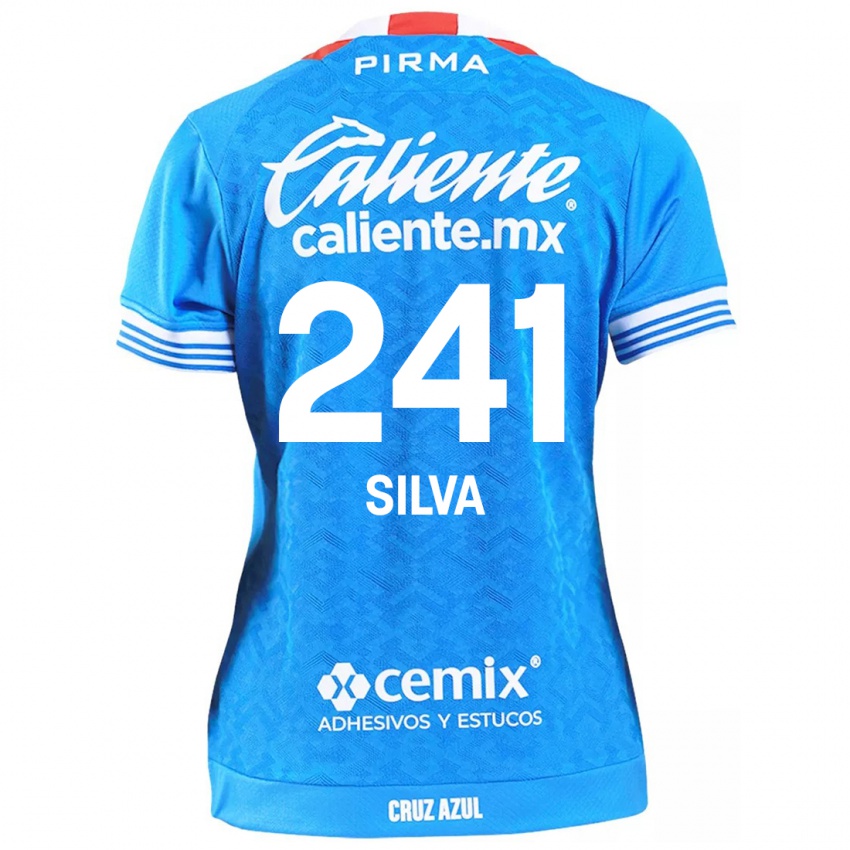 Homem Camisola Iván Silva #241 Céu Azul Principal 2024/25 Camisa Brasil