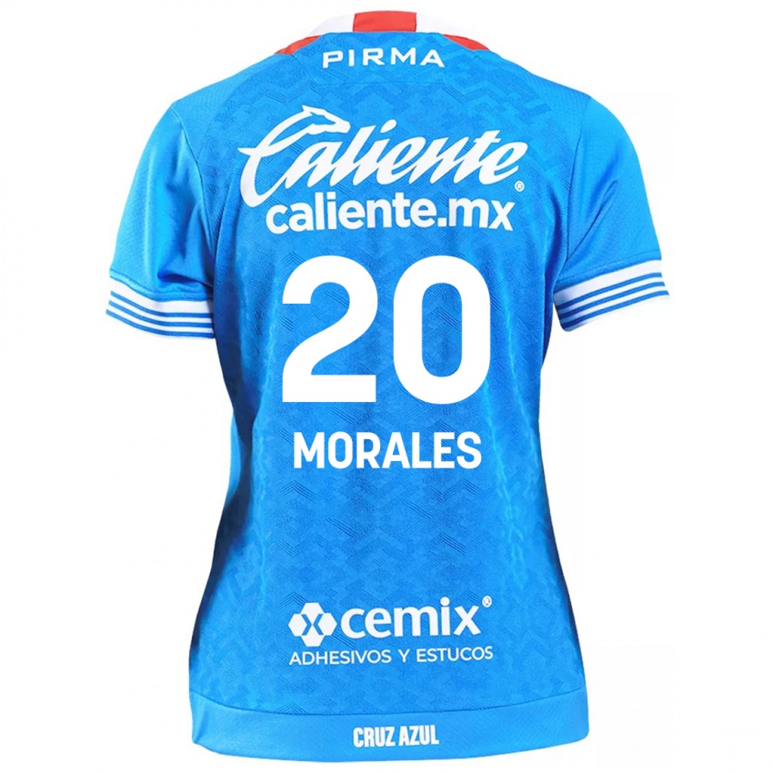 Homem Camisola Ivan Morales #20 Céu Azul Principal 2024/25 Camisa Brasil